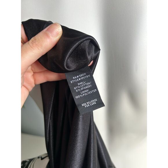 JAX black and white floral sheath cocktail dress - size 4 - Picture 3 of 4